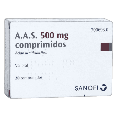 Imagen de A.A.S. 500 mg 20 COMPRIMIDOS
