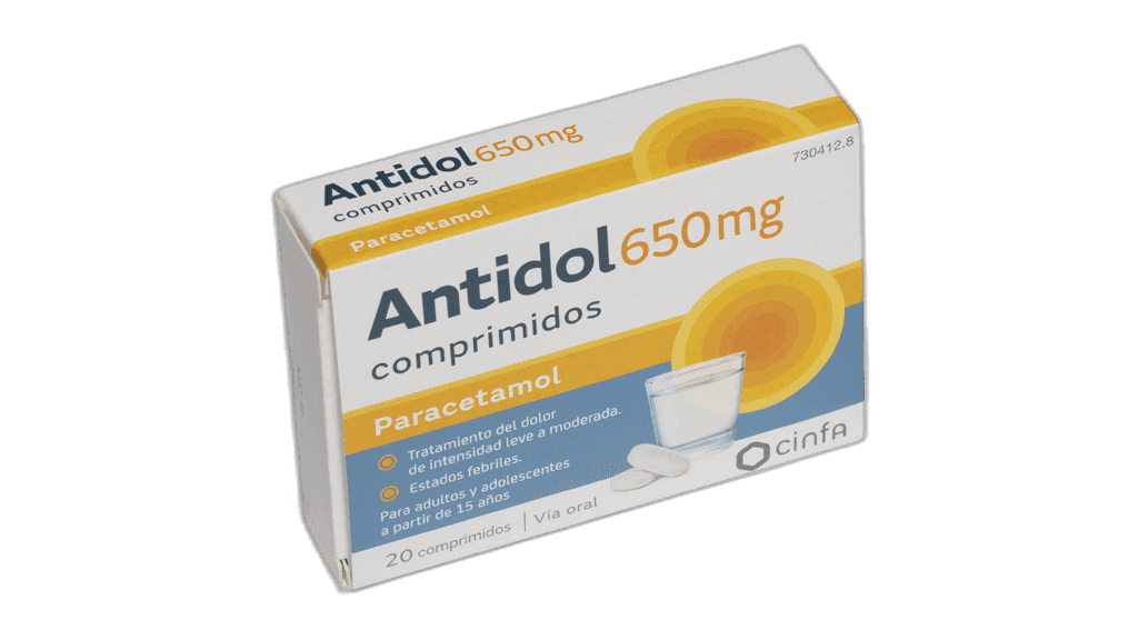 Imagen de ANTIDOL 650 mg 20 COMPRIMIDOS