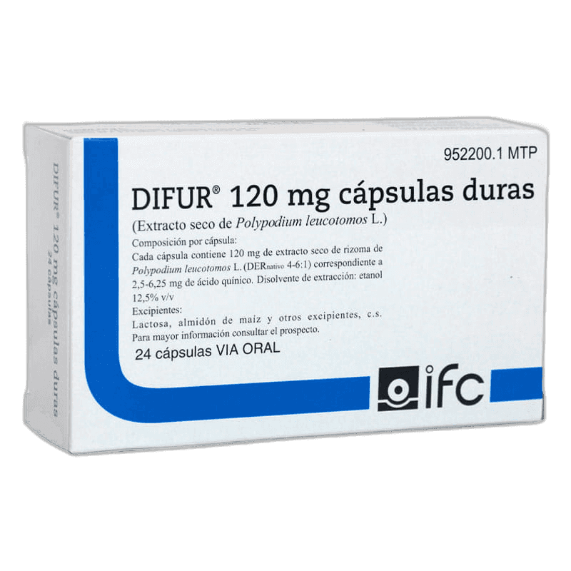 Imagen de DIFUR 120 mg 24 CAPSULAS