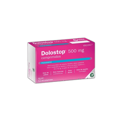 Imagen de DOLOSTOP 500 mg 20 COMPRIMIDOS