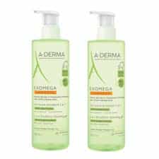 Imagen de ADERMA PACK DUPLO EXOMEGA CONTROL GEL LIMPIADOR EMOLIENTE 2X500 ML