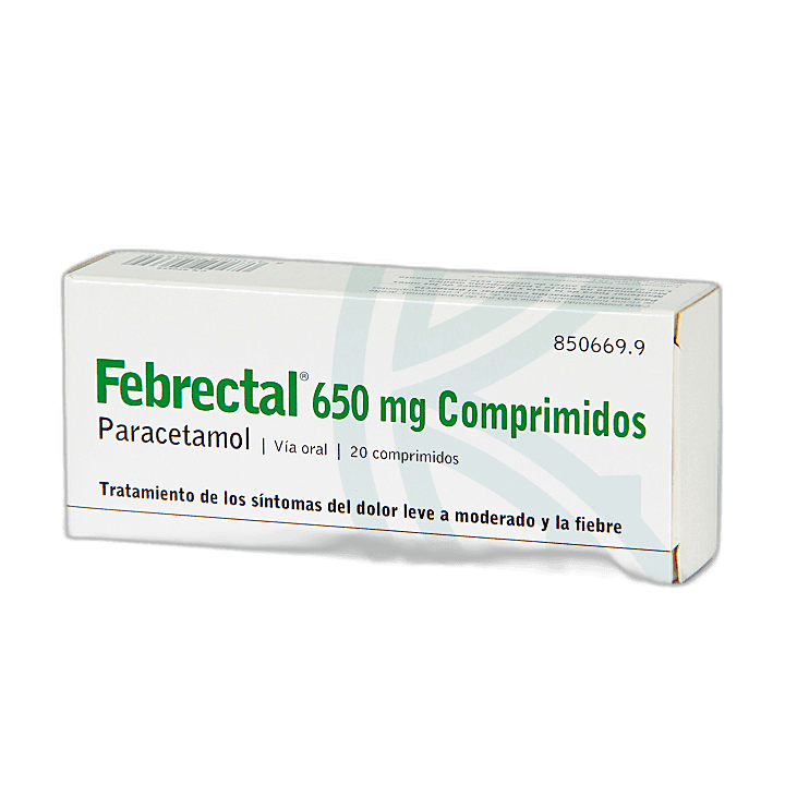 Imagen de FEBRECTAL 650 mg 20 COMPRIMIDOS