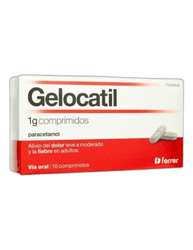Imagen de GELOCATIL 1 g 10 COMPRIMIDOS