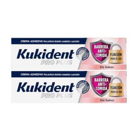 Imagen de Kukident Duplo Pro Barrera Anticomida 2X40 Gr Sin Sabor