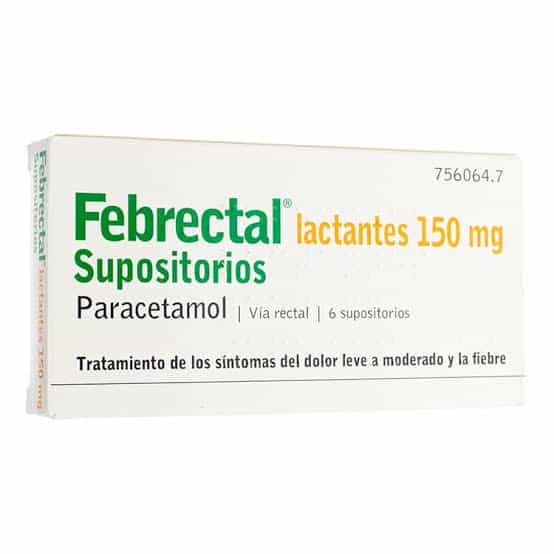 Imagen de Febrectal Lactantes 150 Mg 6 Supositorios