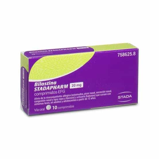 Imagen de Bilastina Stadaphrm 20 Mg 10 Comprimidos