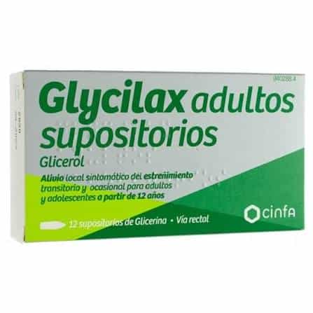 Imagen de Glycilax 12 Supositorios Glicerina Adultos