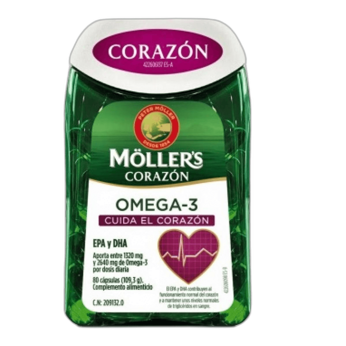 Imagen de MOLLERS CORAZON 80 CAPSULAS