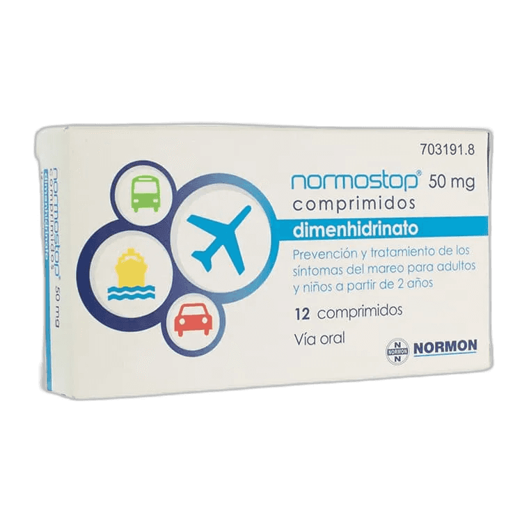 Imagen de NORMOSTOP 50 mg 12 COMPRIMIDOS