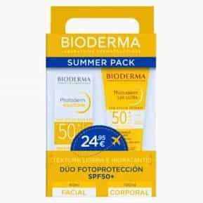 Imagen de Photoderm Pack Aquafluido Spf50+ 40 Ml + Leche Ultra Spf50+ 100 Ml Bioderma