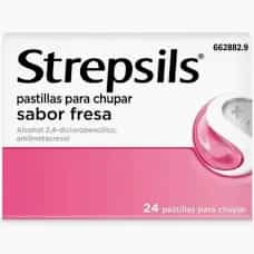 Imagen de STREPSILS FRESA 24 PASTILLAS CHUPAR