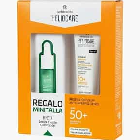 Imagen de Heliocare 360 Pack Acnimat 50 Ml+ Minitalla Biretix Sérum Doble Correccion 10 Ml