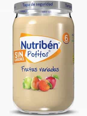 Imagen de Nutriben Potitos Frutas Variadas 235 Gr
