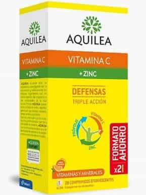 Imagen de Aquilea Vitamina C + Zinc 28 Comprimidos Efervescentes