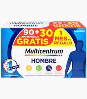 Imagen de Multicentrum Hombre Pack Promocional 90 Comprimidos + 30 Comprimidos 