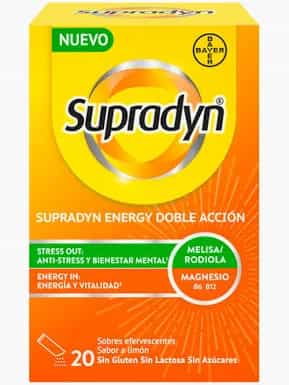 Imagen de Supradyn Energy Doble Acción 20 Sobres Efervescentes