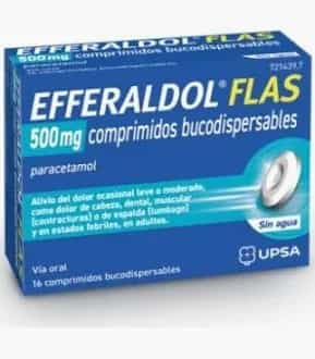 Imagen de Efferaldol Flas 500 mg 16 Comprimidos Bucodispersables