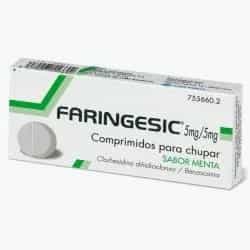 Imagen de Faringesic 20 Comprimidos Chupar Sabor Menta