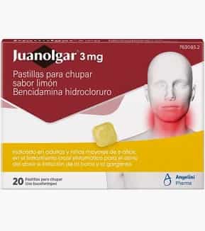 Imagen de Juanolgar Limón 3 Mg 20 Pastillas Para Chupar