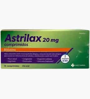 Imagen de Astrilax 20 Mg 10 Comprimidos