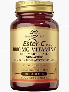 Imagen de Solgar Ester C Plus 1000 Mg Vitamina C 30 Comprimidos