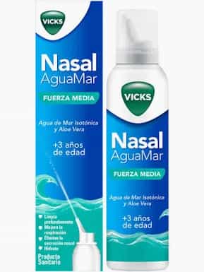 Imagen de Vicks Agua Mar Fuerza Suave +0 Años 120 Ml