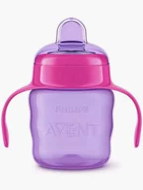 Imagen de Avent Biberón Vaso Antigoteo Contorno Ondulado +6M 200 Ml
