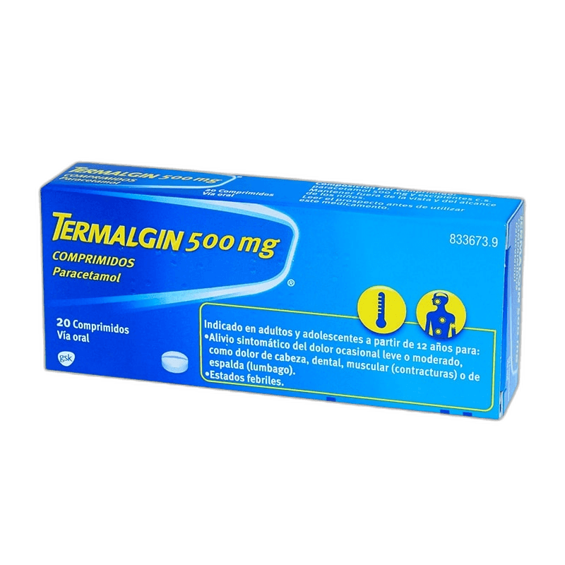 Imagen de TERMALGIN 500 mg 20 COMPRIMIDOS