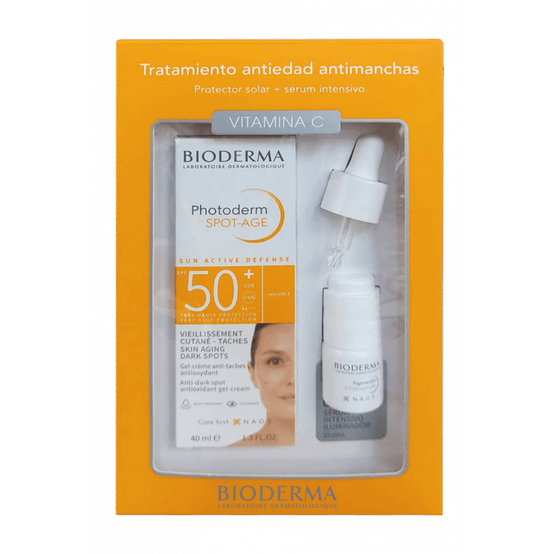 Imagen de Bioderma Pack Photoderm Spot-Age Spf50+ Gel 40 Ml + Pigmentbio C 5 Ml