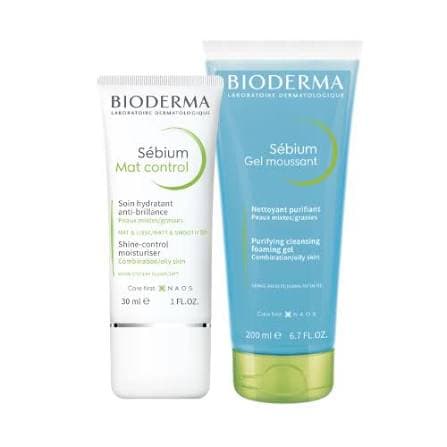 Imagen 2 de Bioderma Pack Sebium Mat Control 30 Ml + Sebium Gel Moussant 100 Ml