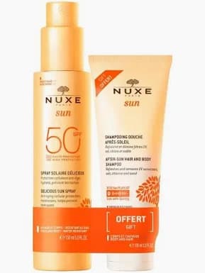 Imagen 3 de Nuxe Sun Spray Spf50+ 150 Ml + Aftersun 100 Ml