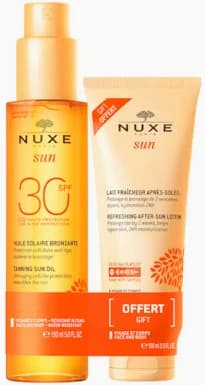 Imagen de Nuxe Sun Aceite Bronceador Rostro Y Cuerpo Spf30 150 Ml + After Sun 100 Ml