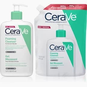 Imagen 2 de Cerave Pack Gel Limpiador Espumoso 473 Ml + Refill 473 Ml