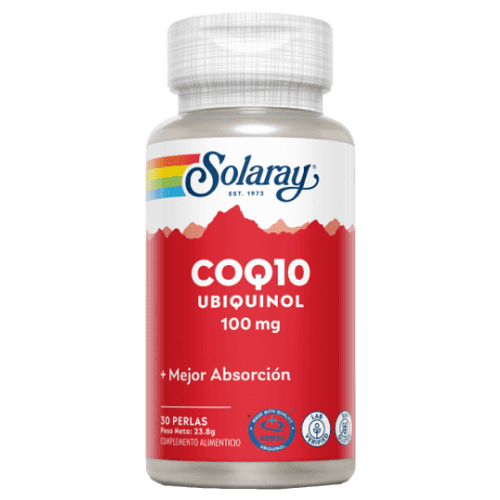 Imagen de COENZIMA Q10 UBIQUINOL 100 MG 30 PERLAS SOLARAY