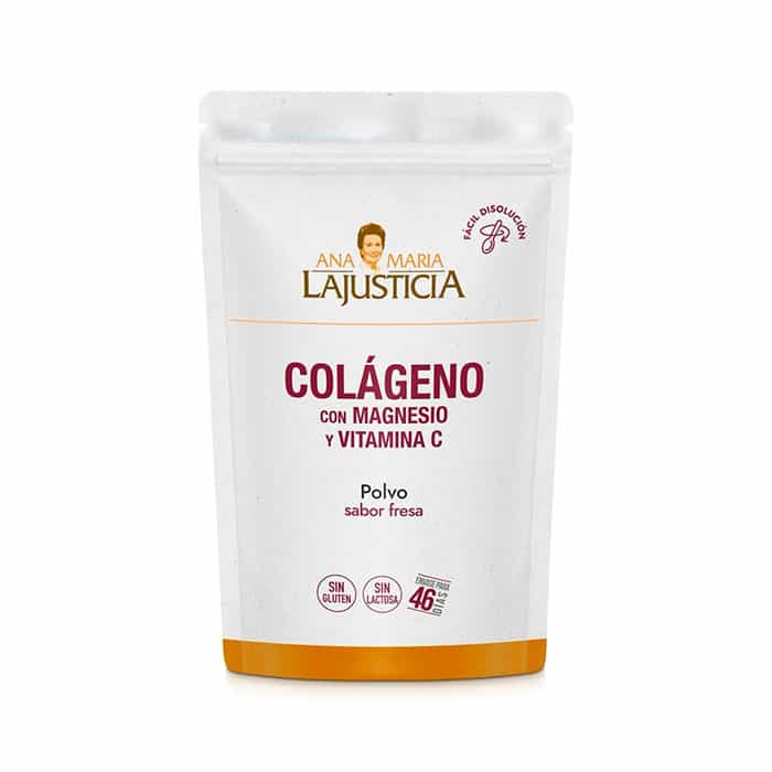 Imagen de Ana Maria Lajusticia Colágeno Con Magnesio Y Vitamina C Sabor Fresa Polvo 350 Gr