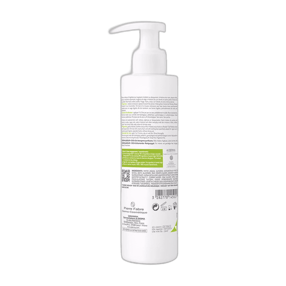 Imagen de A-DERMA DERMALIBOUR+ CICA-GEL LIMPIADOR 1 ENVASE 200 ML
