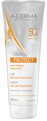 Imagen de A-DERMA PROTECT LECHE SPF50+ MUY ALTA PROTECCION 1 ENVASE 2