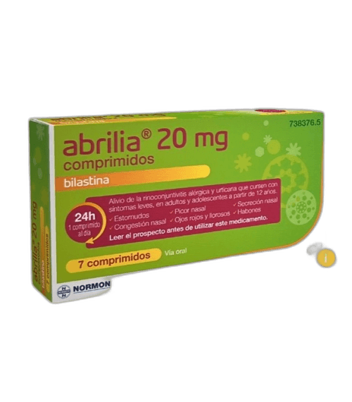 Imagen de ABRILIA EFG 20 mg 7 COMPRIMIDOS (BLISTER Al/Al/PA-PVC)