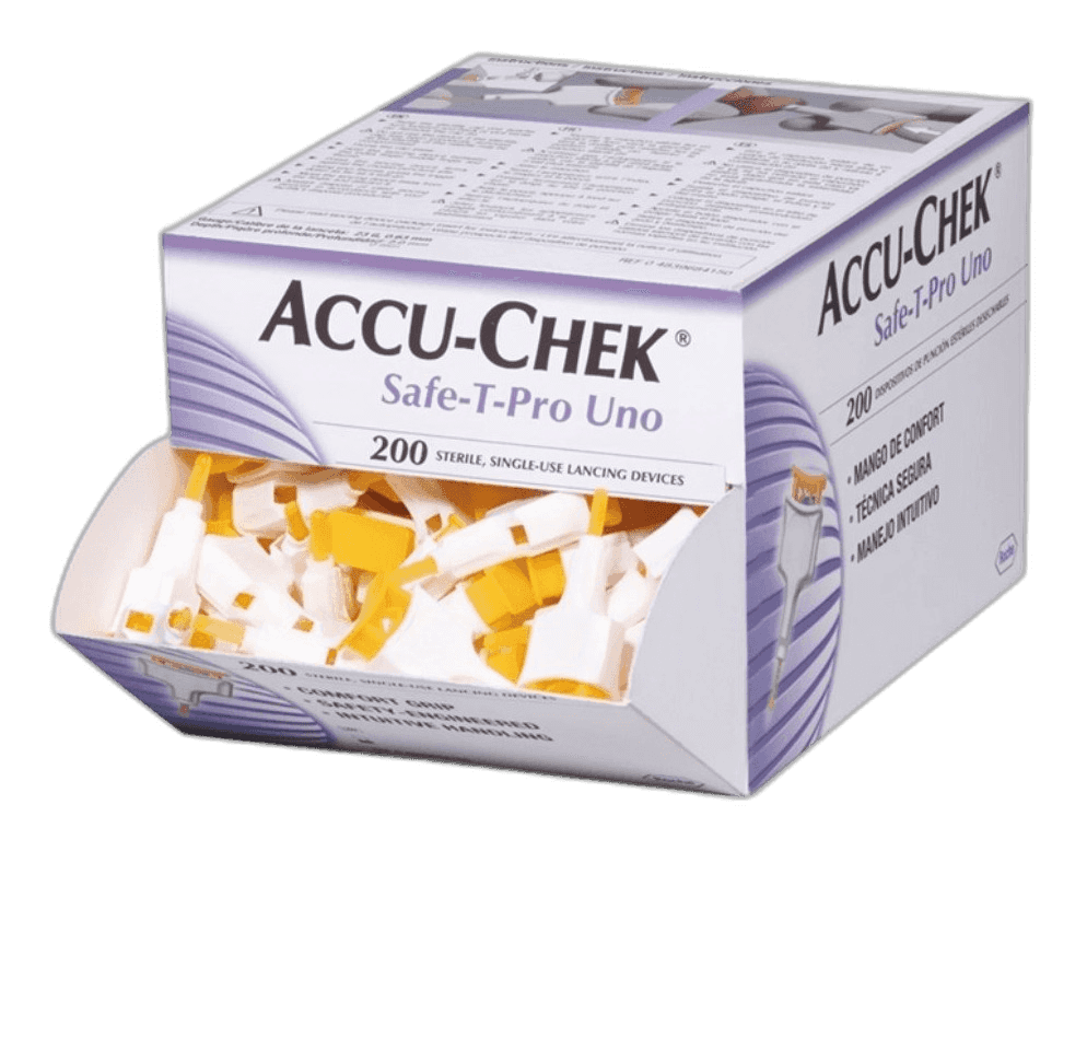 Imagen de ACCU-CHEK SAFE T PRO UNO LANCETAS 200 LANCETAS