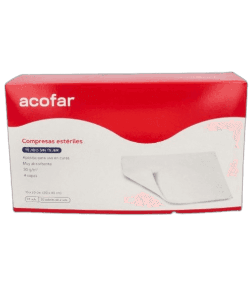Imagen de ACOFAR APOSITO ESTERIL TEJIDO SIN TEJER 50 COMPRESAS 20 CM