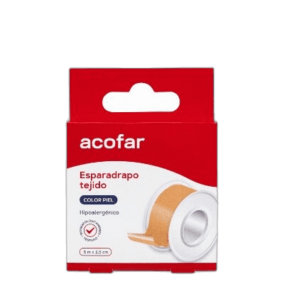 Imagen de ACOFAR ESPARADRAPO TEJIDO PIEL 5X2,5CM