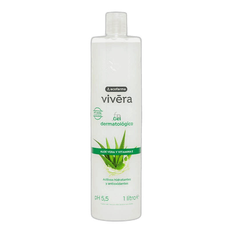 Imagen de ACOFARMA VIVERA GEL ALOE VERA Y VITAMINA E 1 BOTELLA 1 L