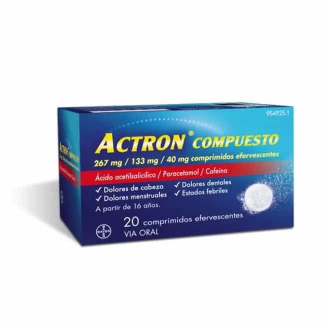 Imagen de Actron Compuesto 20 Comprimidos Efervescentes