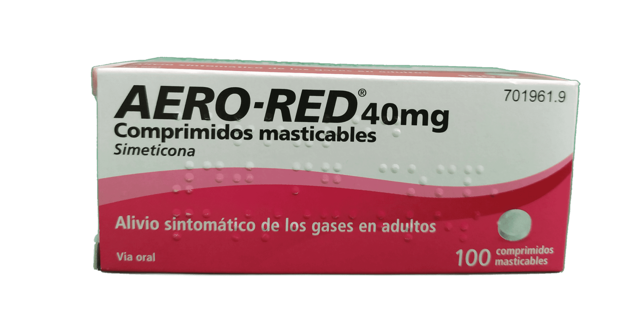 Imagen de AERO RED 40 mg 100 COMPRIMIDOS MASTICABLES