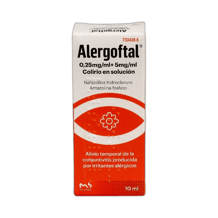 Imagen de ALERGOFTAL 0,25 mg/ml + 5 mg/ml COLIRIO EN SOLUCION 1 FRASCO 10 ml
