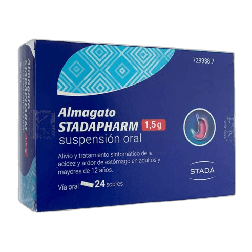 Imagen de ALMAGATO STADAPHARM 1,5 g 24 SOBRES SUSPENSION ORAL