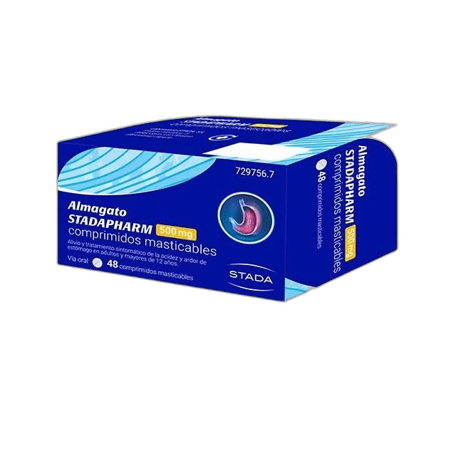 Imagen de ALMAGATO STADAPHARM 500 mg 48 COMPRIMIDOS MASTICABLES