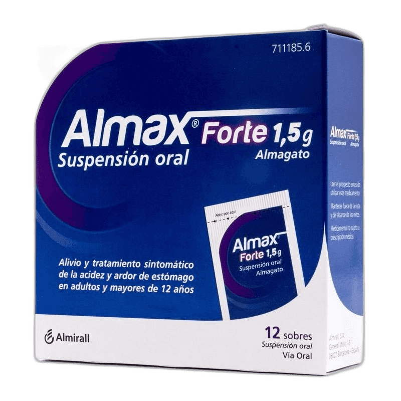 Imagen de ALMAX FORTE 1,5 g 12 SOBRES SUSPENSION ORAL