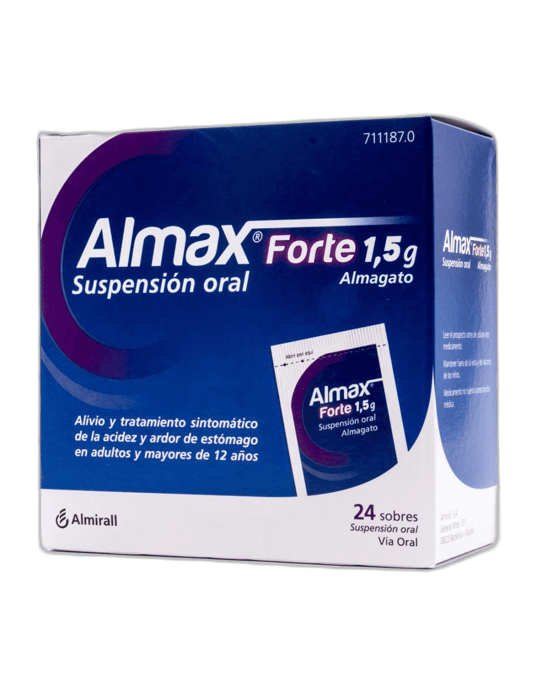 Imagen de ALMAX FORTE 1,5 g 24 SOBRES SUSPENSION ORAL