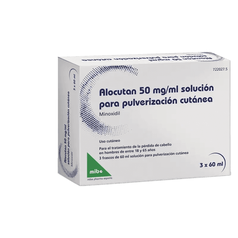 Imagen de ALOCUTAN 50 mg/ml SOLUCION PARA PULVERIZACION CUTANEA 3 FRASCOS 60 ml